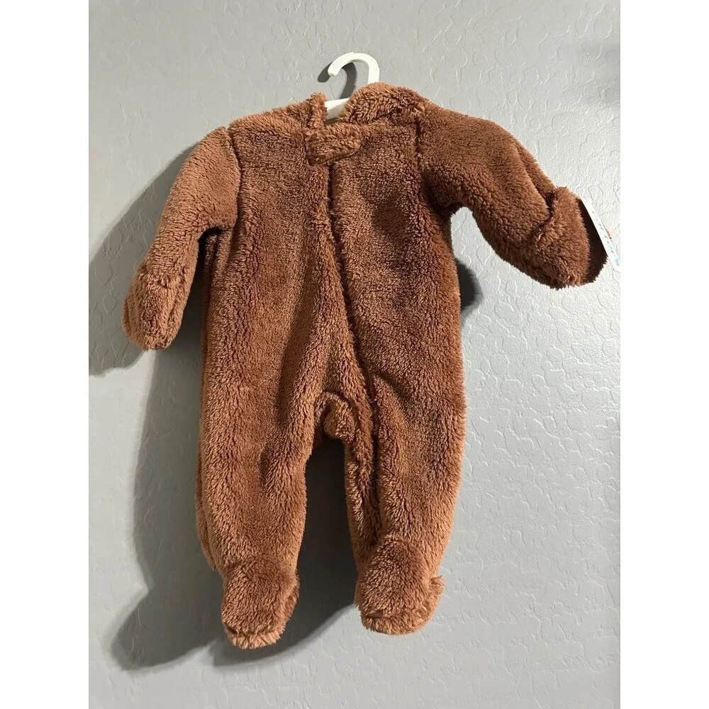 Carter’s Teddy Bear Cozy Bodysuit Size 3M NWT